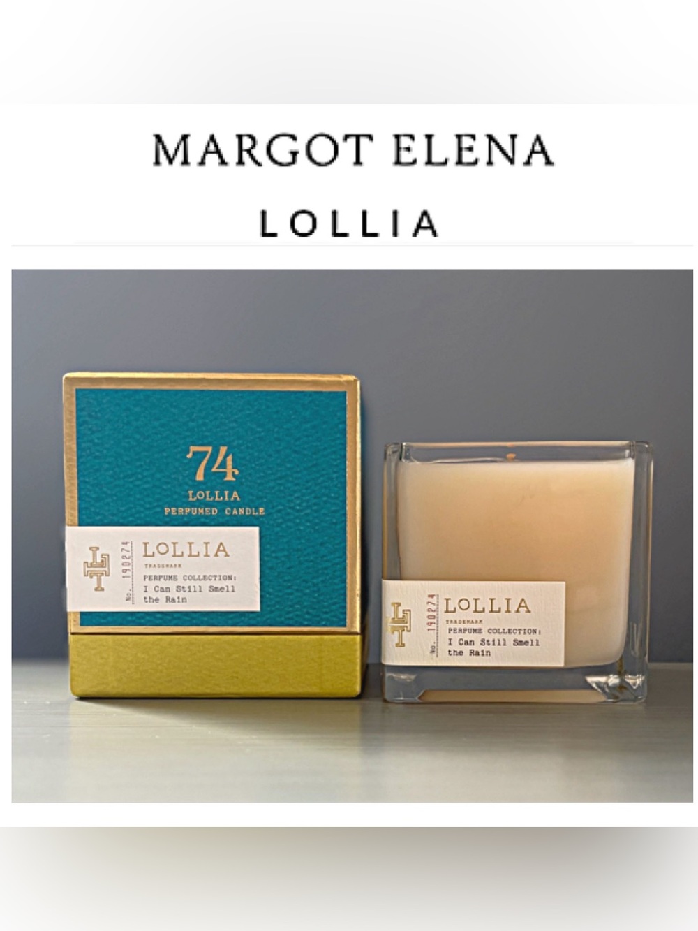 LOLLIA Poetic License Candle #74 I Can Still Smell The Rain DISCONTINUED HTF